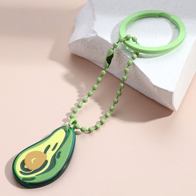 Breloc drăguț, multicolor, măr, avocado, struguri, pepene verde, fructe, breloc acrilic, pentru femei, bărbați, bijuterii lucrate manual, cadouri