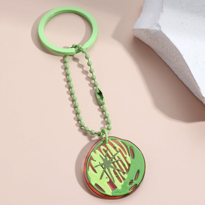 Breloc drăguț, multicolor, măr, avocado, struguri, pepene verde, fructe, breloc acrilic, pentru femei, bărbați, bijuterii lucrate manual, cadouri