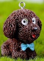 Se amestecă 10 bucăți/pachet Cățeluș Teddy Drăguț din rășină Breloc pentru animale Artizanat pentru cercei pentru animale de companie Breloc Pandantive Fabricare de bijuterii