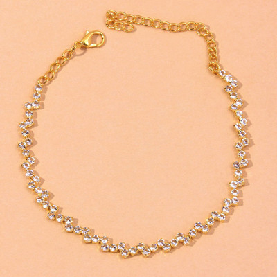 Stonefans Bohemian Wave Bratara de glezna Bijuterii cu ridicata pentru femei Strasuri stralucitoare glezna Pantofi Lanț pentru picioare Accesorii Cadouri