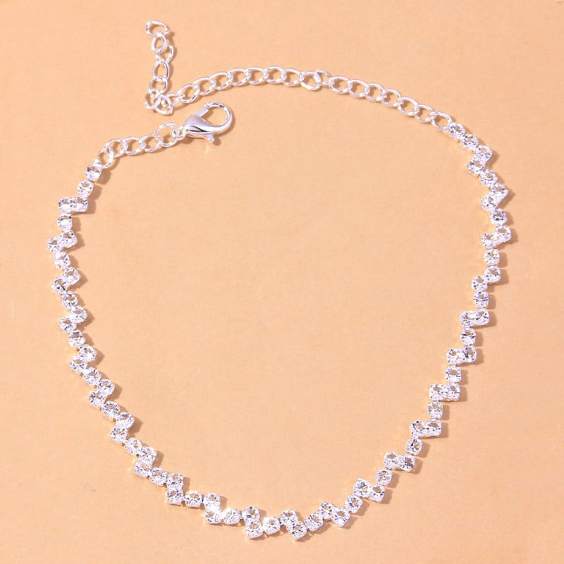 Stonefans Bohemian Wave Bratara de glezna Bijuterii cu ridicata pentru femei Strasuri stralucitoare glezna Pantofi Lanț pentru picioare Accesorii Cadouri