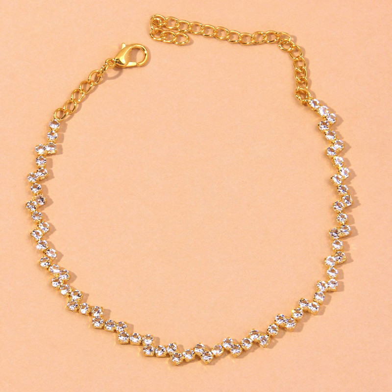 Stonefans Bohemian Wave Bratara de glezna Bijuterii cu ridicata pentru femei Strasuri stralucitoare glezna Pantofi Lanț pentru picioare Accesorii Cadouri