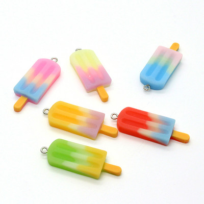 10 τμχ/ παρτίδα Μπουκάλι κρασιού Καρπούζι Lollipop Food Charms Σκουλαρίκια με ρητίνη Μενταγιόν Αξεσουάρ Anime Moon Star Keychain DIY Jewelry Make