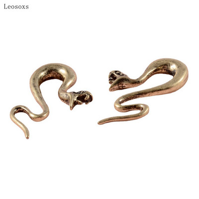 Leosoxs 2 bucăți exploziv retro șarpe soare dragon copil elefant bijuterii piercing ureche