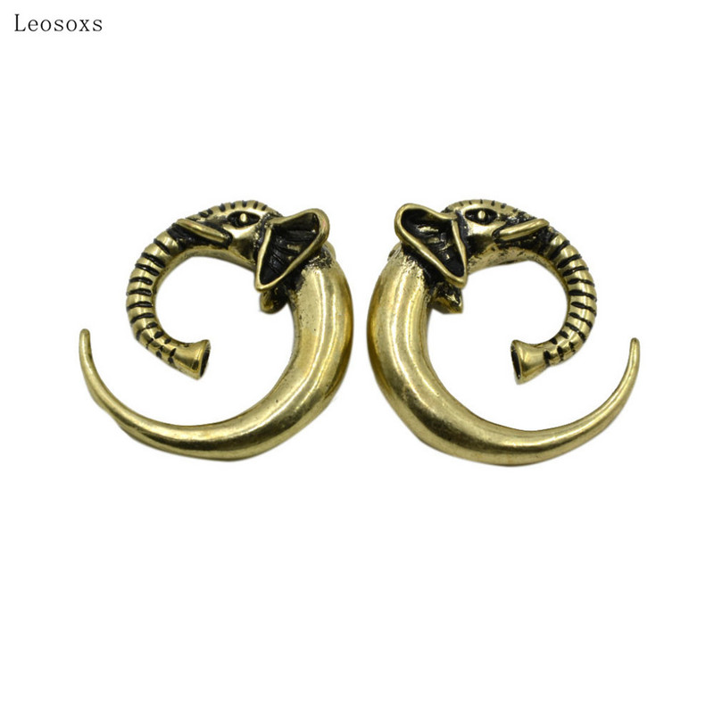 Leosoxs 2 bucăți exploziv retro șarpe soare dragon copil elefant bijuterii piercing ureche
