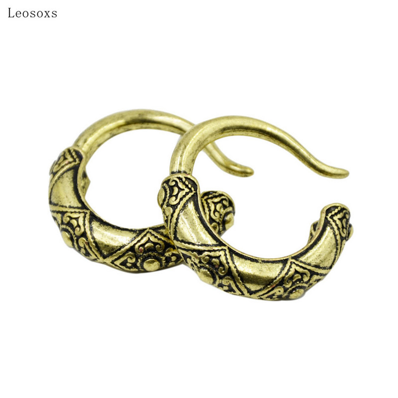 Leosoxs 2 bucăți exploziv retro șarpe soare dragon copil elefant bijuterii piercing ureche