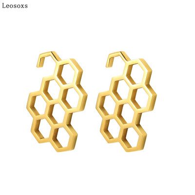 Leosoxs Nou Oțel inoxidabil 316L Greutate urechi Aur Negru Culoare Oțel Indicatori pentru urechi dopuri și tuneluri Bijuterii pentru corp