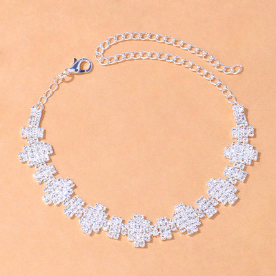 Stonefans divat többrétegű geometriájú teljes strassz bokalánc nőknek Boho kristály bokalánc karkötő lábszár lánc ékszer ajándék