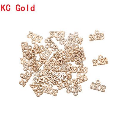 YuenZ 30db Letter Charms 2023 2025 2024 Year medálok DIY Jewelry Making Findings DIY Handmade Craft 13x9mm S107