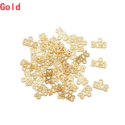 YuenZ 30db Letter Charms 2023 2025 2024 Year medálok DIY Jewelry Making Findings DIY Handmade Craft 13x9mm S107