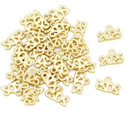 YuenZ 30db Letter Charms 2023 2025 2024 Year medálok DIY Jewelry Making Findings DIY Handmade Craft 13x9mm S107