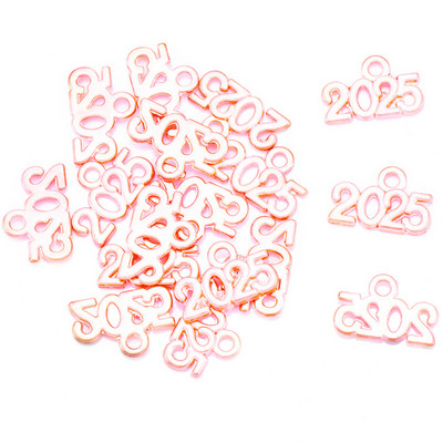 YuenZ 30db Letter Charms 2023 2025 2024 Year medálok DIY Jewelry Making Findings DIY Handmade Craft 13x9mm S107