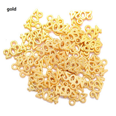 YuenZ 30db Letter Charms 2023 2025 2024 Year medálok DIY Jewelry Making Findings DIY Handmade Craft 13x9mm S107