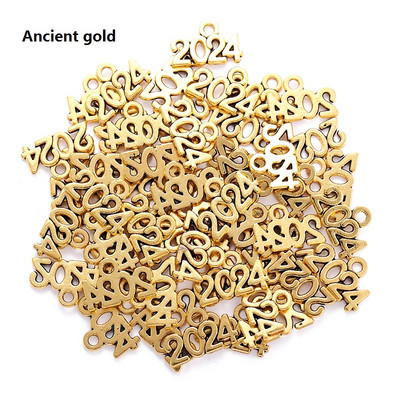 YuenZ 30db Letter Charms 2023 2025 2024 Year medálok DIY Jewelry Making Findings DIY Handmade Craft 13x9mm S107