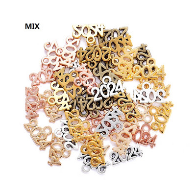 YuenZ 30db Letter Charms 2023 2025 2024 Year medálok DIY Jewelry Making Findings DIY Handmade Craft 13x9mm S107