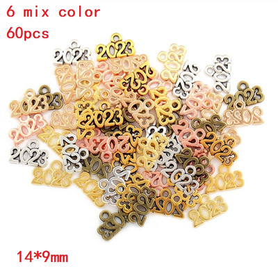 YuenZ 30db Letter Charms 2023 2025 2024 Year medálok DIY Jewelry Making Findings DIY Handmade Craft 13x9mm S107