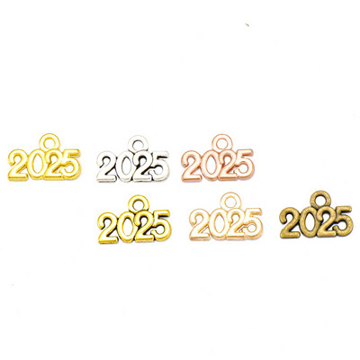YuenZ 30db Letter Charms 2023 2025 2024 Year medálok DIY Jewelry Making Findings DIY Handmade Craft 13x9mm S107