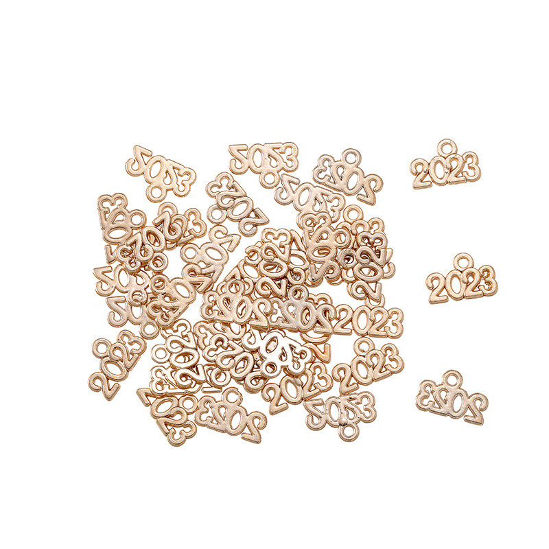 YuenZ 30db Letter Charms 2023 2025 2024 Year medálok DIY Jewelry Making Findings DIY Handmade Craft 13x9mm S107