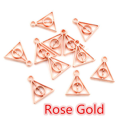 100 de bucăți Charms Triunghi 13x12mm Antique pandantiv potrivit, Bronz Tibetan de epocă culoare argintie, DIY pentru colier brățară