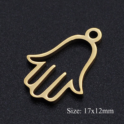 5 bucăți/lot Floarea Vieții Brelocuri DIY Comerț cu ridicata 316 Conectori Yoga Lotus din oțel inoxidabil Charm Om Hansa Bijuterii de mână Pandantiv