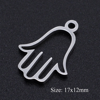 5 bucăți/lot Floarea Vieții Brelocuri DIY Comerț cu ridicata 316 Conectori Yoga Lotus din oțel inoxidabil Charm Om Hansa Bijuterii de mână Pandantiv