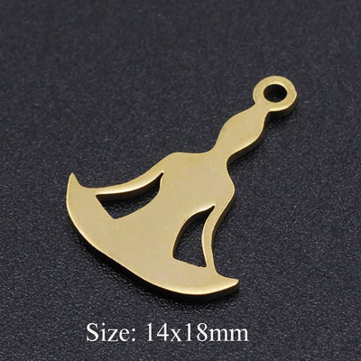 5 bucăți/lot Floarea Vieții Brelocuri DIY Comerț cu ridicata 316 Conectori Yoga Lotus din oțel inoxidabil Charm Om Hansa Bijuterii de mână Pandantiv