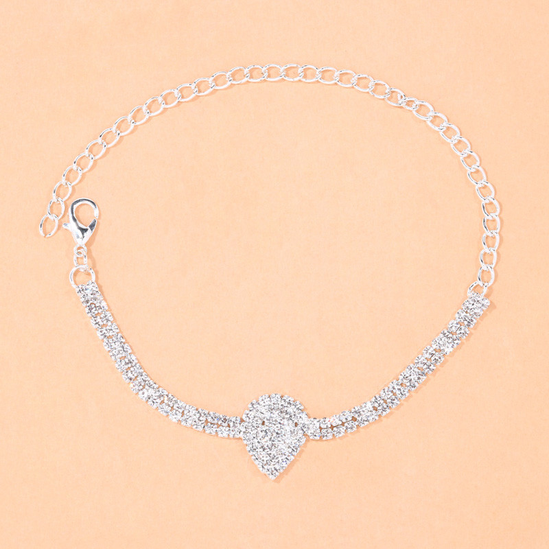 Stonefans Boho Bling Brățară de gleznă cu lanț de strass complet pentru femei, la modă, cu strat dublu, gleznă cu frunze, lanț pentru picioare, bijuterii, cadou