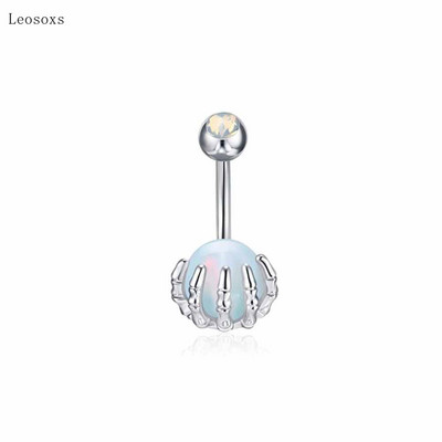 Leosoxs 1db Divatos kreatív koponya kézi fogós golyós köldök köröm Exquisite piercing ékszer