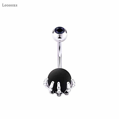 Leosoxs 1db Divatos kreatív koponya kézi fogós golyós köldök köröm Exquisite piercing ékszer