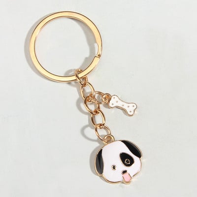 Breloc drăguț emailat pentru animale de companie, breloc cu os de câine, breloc cu animale, cadou de suvenir pentru femei, bărbați, accesoriu pentru geantă, chei de mașină, bijuterii DIY