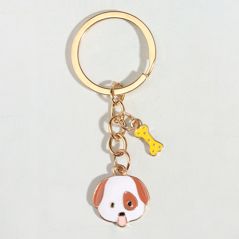 Breloc drăguț emailat pentru animale de companie, breloc cu os de câine, breloc cu animale, cadou de suvenir pentru femei, bărbați, accesoriu pentru geantă, chei de mașină, bijuterii DIY