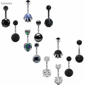 Leosoxs 6 buc. Set combinat de vânzare caldă cu diamante colorate pentru piercing pentru unghii pentru unghii