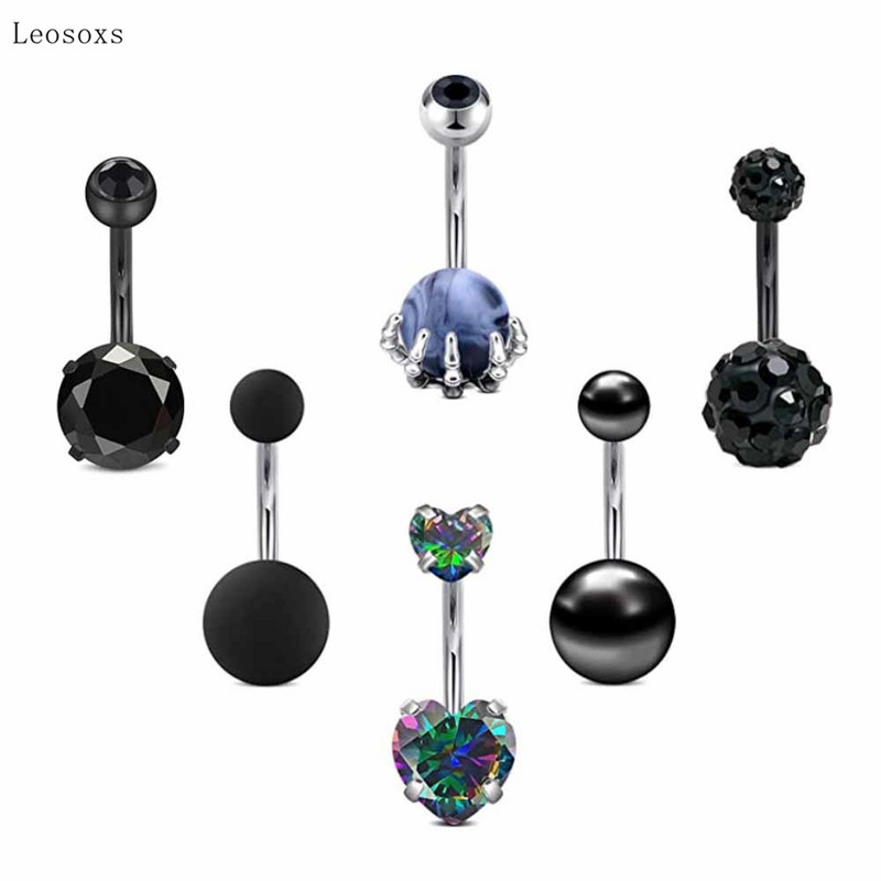 Leosoxs 6 buc. Set combinat de vânzare caldă cu diamante colorate pentru piercing pentru unghii pentru unghii