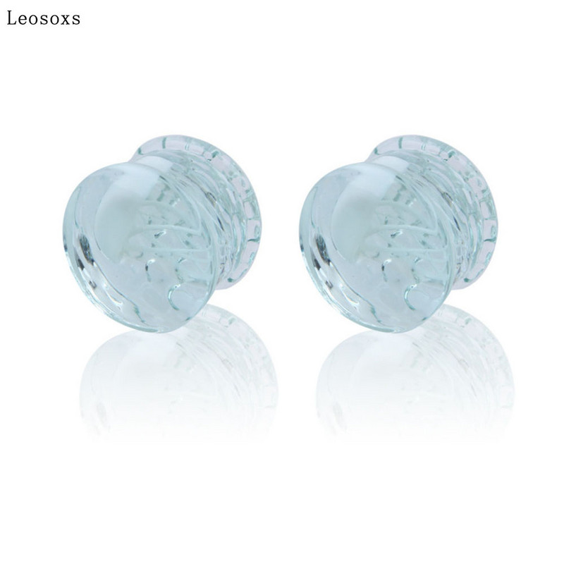 Leosoxs 2 buc. Cercei tip ureche din sticlă explozivă, meduze marine Pinna, bijuterii de modă europeană și americană