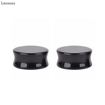 Leosoxs 2τμχ Εξωτερικού Εμπορίου Hot Sale Obsidian Ear Auricle Natural Stone Ear Pinna Exquisite Piercing Jewelry 5-25mm