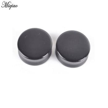 Leosoxs 2τμχ Εξωτερικού Εμπορίου Hot Sale Obsidian Ear Auricle Natural Stone Ear Pinna Exquisite Piercing Jewelry 5-25mm