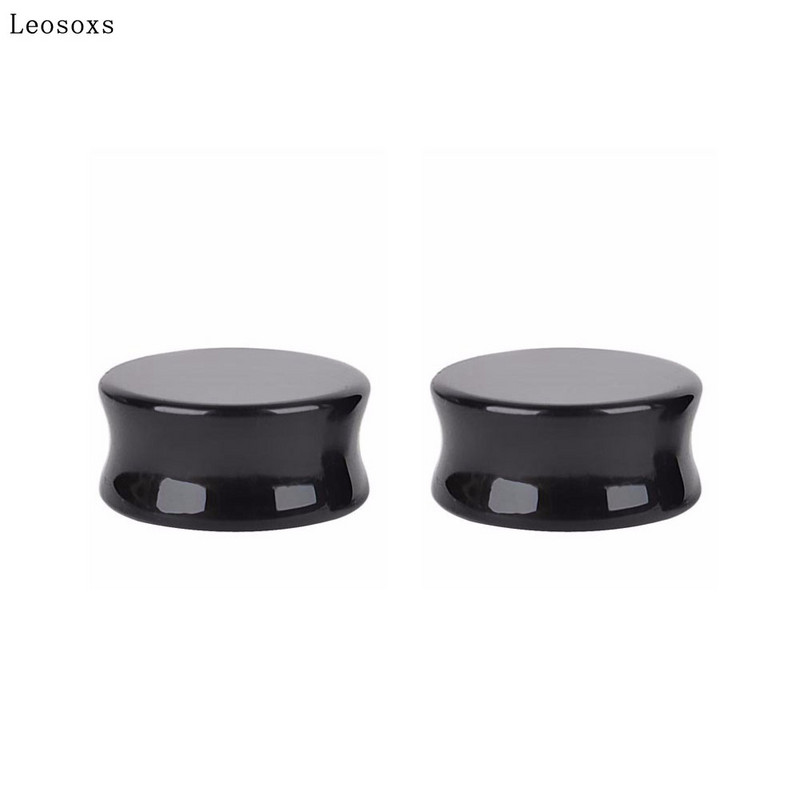 Leosoxs 2db Külkereskedelmi Akciós Akció Obszidián Fül Auricle Természetes Stone Fül Pinna Exquisite Piercing Ékszer 5-25mm