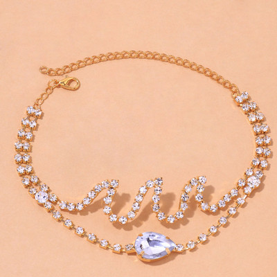 Stonefans Bohemian Ocean Wave gleznă brățară lanț bijuterii pentru femei designer stras dublu strat gleznă picior lanț cadou