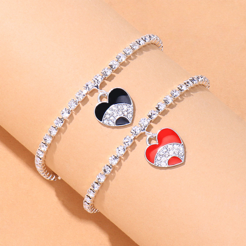 Stonefans Ins Fashion Strass Inimă gleznă Brățară pentru femei ieftine Barefoot Love Pandantiv gleznă Bijuterii cu ridicata Lanț pentru picioare