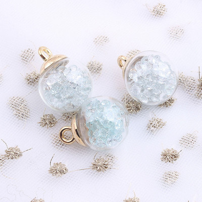 20 ΤΕΜ 16 χιλιοστών Διαφανές γυάλινες μπάλες Γούρια Πολύχρωμο κρυστάλλινο διαμάντι σε μπαλάκι Γούρια Κρεμαστά για κοσμήματα Κατασκευή Diy Crafts Supplies