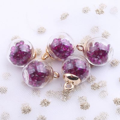 20 ΤΕΜ 16 χιλιοστών Διαφανές γυάλινες μπάλες Γούρια Πολύχρωμο κρυστάλλινο διαμάντι σε μπαλάκι Γούρια Κρεμαστά για κοσμήματα Κατασκευή Diy Crafts Supplies