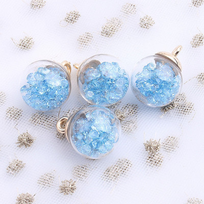 20 ΤΕΜ 16 χιλιοστών Διαφανές γυάλινες μπάλες Γούρια Πολύχρωμο κρυστάλλινο διαμάντι σε μπαλάκι Γούρια Κρεμαστά για κοσμήματα Κατασκευή Diy Crafts Supplies