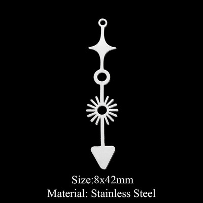 5 buc/lot 316 din oțel inoxidabil Star Moon Cloud Charms Pandantiv pentru coliere Brelocuri de soare cu ridicata pentru fabricarea de bijuterii DIY