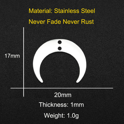 5 buc/lot 316 din oțel inoxidabil geometric moon star waterdrop bricolaj cercei conector farmec preț de fabrică cu ridicata