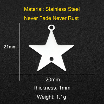 5 buc/lot 316 din oțel inoxidabil geometric moon star waterdrop bricolaj cercei conector farmec preț de fabrică cu ridicata