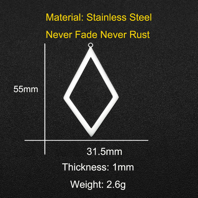 5 buc/lot 316 din oțel inoxidabil geometric moon star waterdrop bricolaj cercei conector farmec preț de fabrică cu ridicata