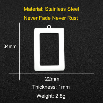 5 buc/lot 316 din oțel inoxidabil geometric moon star waterdrop bricolaj cercei conector farmec preț de fabrică cu ridicata