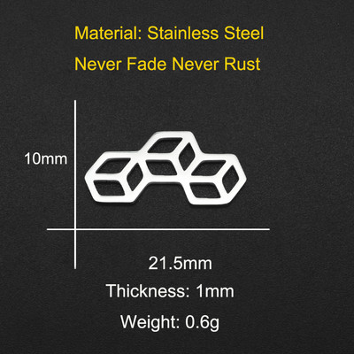 5 buc/lot 316 din oțel inoxidabil geometric moon star waterdrop bricolaj cercei conector farmec preț de fabrică cu ridicata