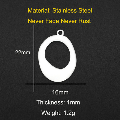 5 buc/lot 316 din oțel inoxidabil geometric moon star waterdrop bricolaj cercei conector farmec preț de fabrică cu ridicata