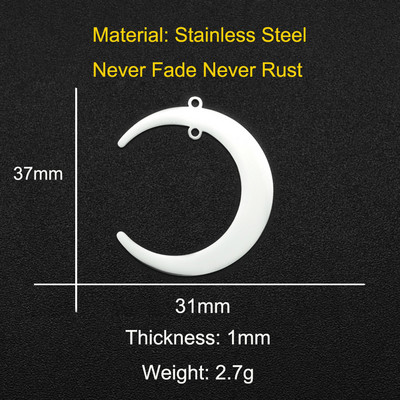 5 buc/lot 316 din oțel inoxidabil geometric moon star waterdrop bricolaj cercei conector farmec preț de fabrică cu ridicata